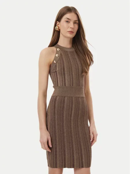 Marciano Guess Pletena obleka Zlata