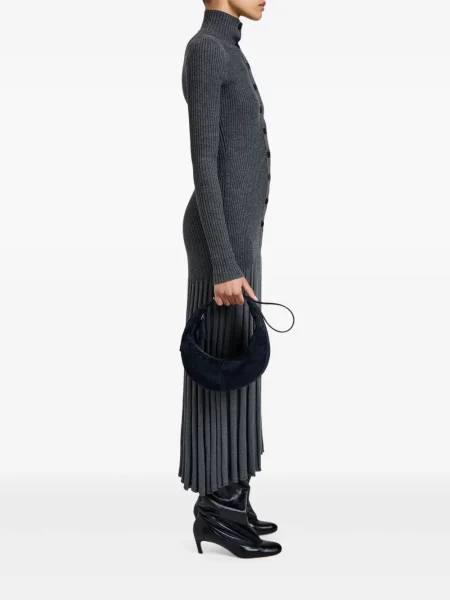 Geantă Proenza Schouler din piele de căprioară albastru