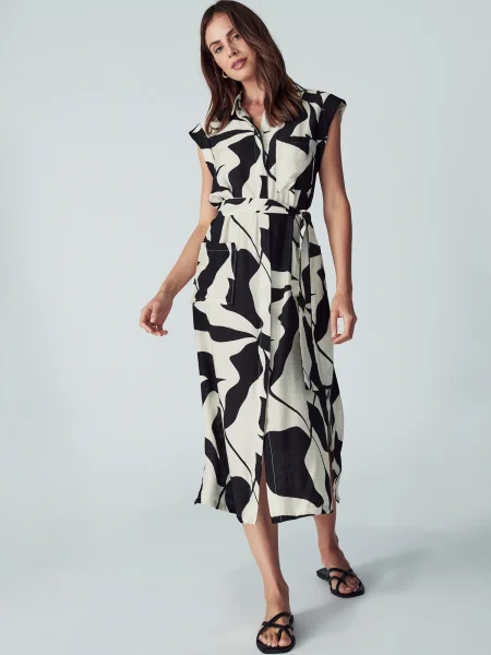Willa Rochie tip bluză KOBE negru alb
