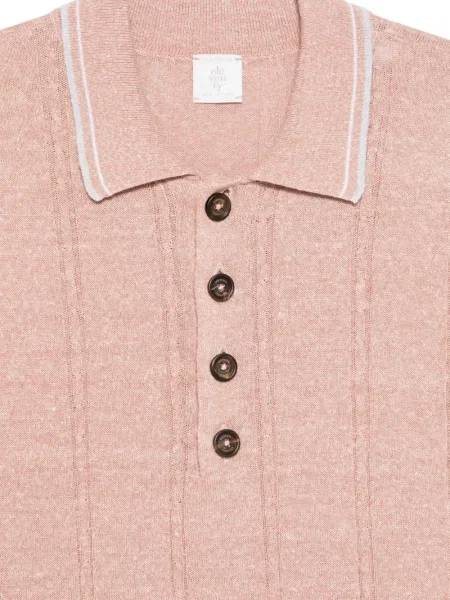 Polo Eleventy tricotate roz