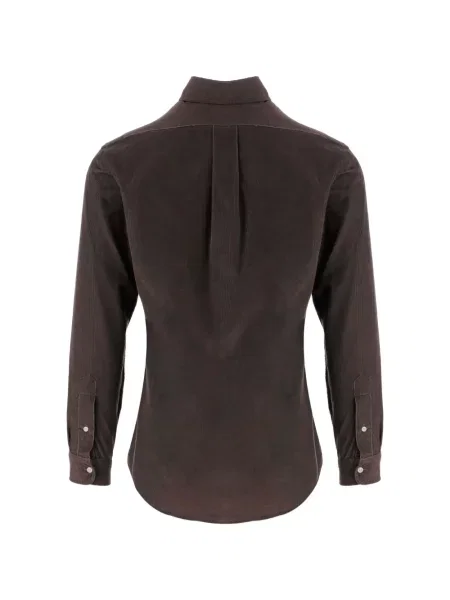 Cămașă Polo Ralph Lauren de catifea cord maro