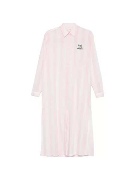 Rochie tip cămașă Mc2 Saint Barth până la genunchi de costum roz