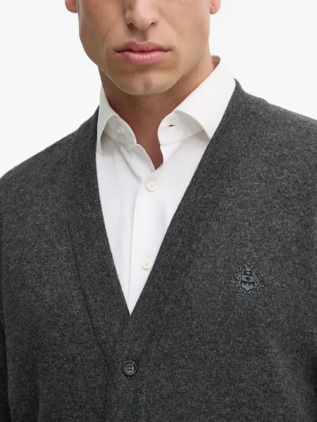 Cardigan Bally cu broderie gri