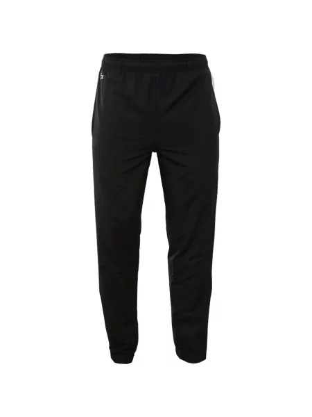 Pantaloni Lacoste cu dungi alergare negru