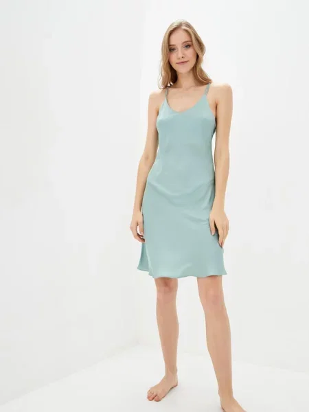 Нічна сорочка FORLY шовк зелений