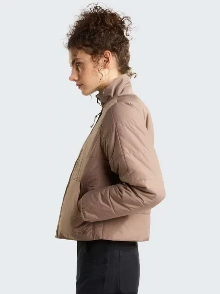 Утепленная демисезонная куртка The North Face коричневая