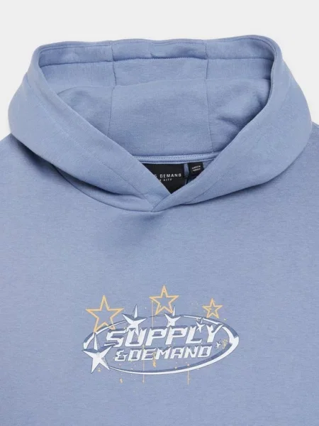Supply&demand Bluza Z Kapturem Brooklyn Hd niebieska