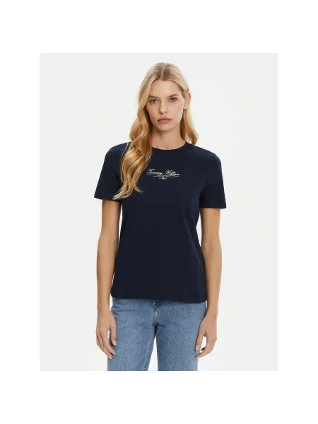 Tommy Hilfiger T-shirt Regular Fit tamnoplava