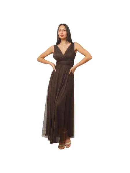 Haljina La Modeuse smeđa