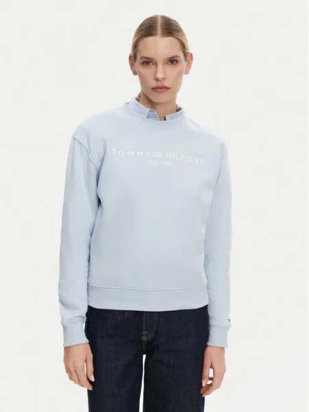 Tommy Hilfiger Суитшърт Светлосиньо синьо