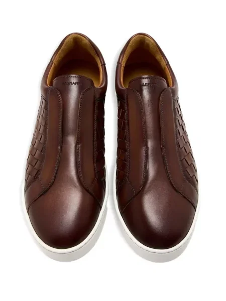 Sneakerși Magnanni din piele slip-on maro