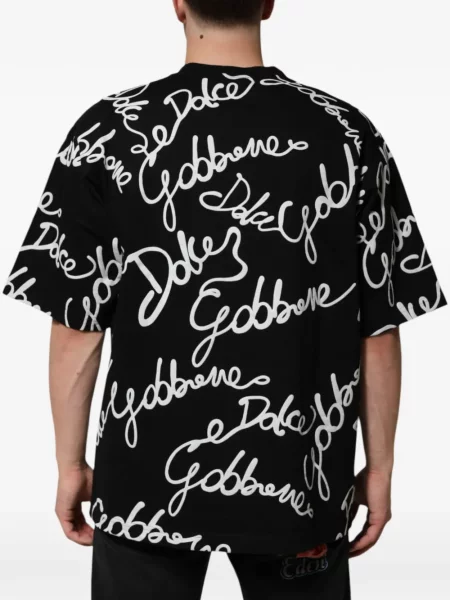 Tricou Dolce & Gabbana cu imagine negru