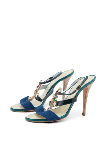 Sandale Giuseppe Zanotti slingback albastru