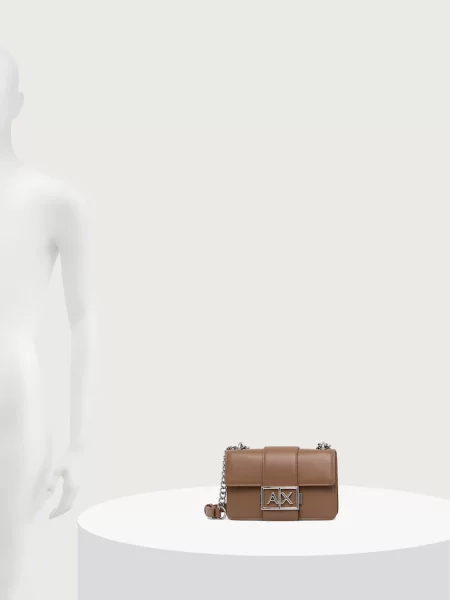 Armani Exchange oldaltáska női műbőr bézs
