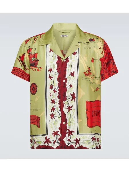 Копринена риза Bode с принт