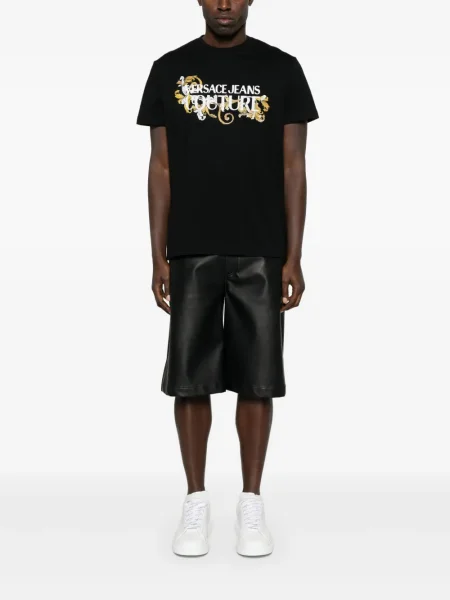 Tricou Versace Jeans Couture cu imagine negru