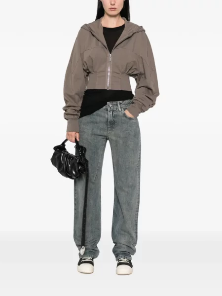 Decupat hanorac cu glugă Rick Owens Drkshdw maro