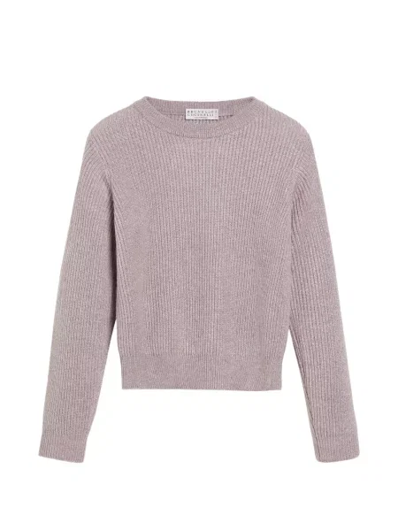 Sweter dziecięcy Brunello Cucinelli różowy