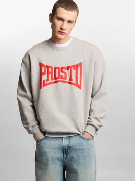 Bluza sportowa Prosto Ever bez kaptura szara