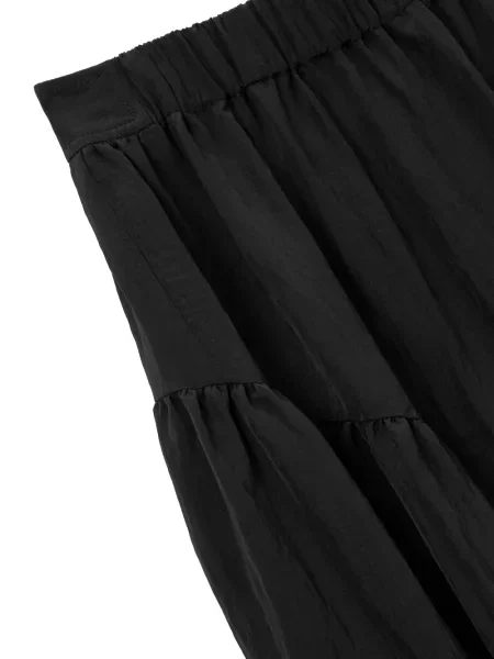 Fusta maxi Tomboy asimetrică negru