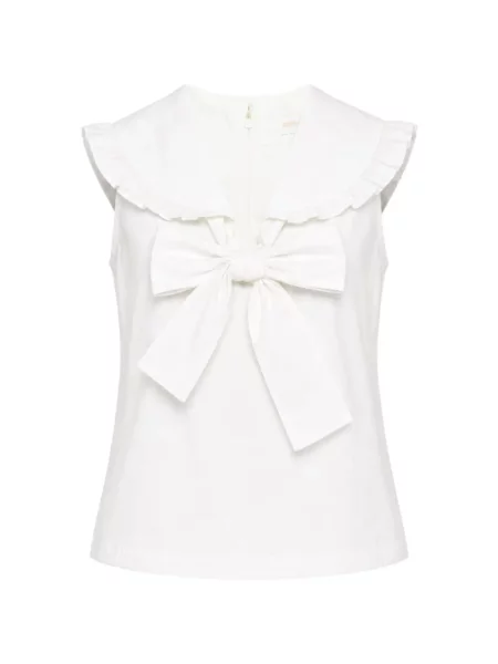 Top Shushu/tong cu funde alb
