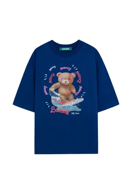 Тениска Barrow с принт синьо
