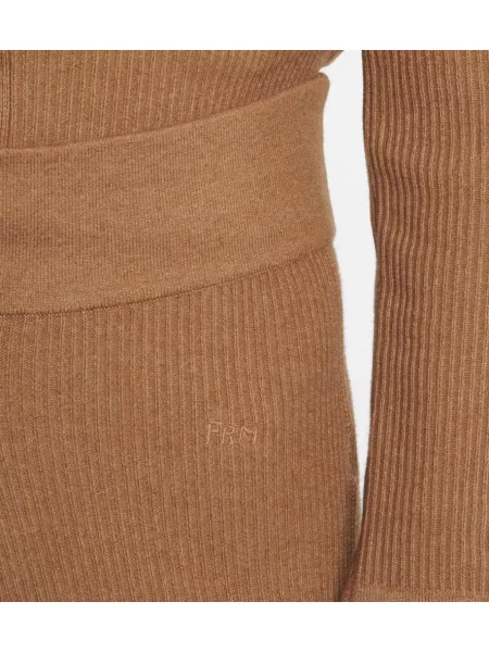 Pantaloni Frame tricotate maro