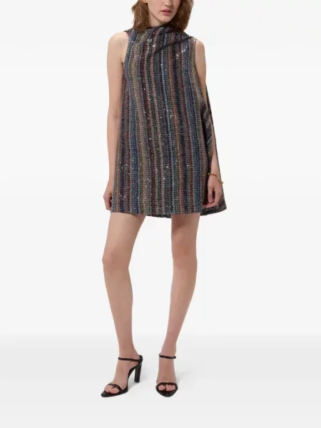 Rochie Missoni cu paiete albastru