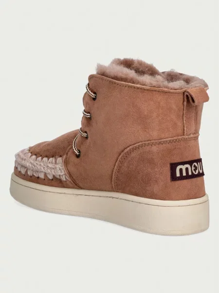 Mou Eskimo Lace-Up Sneaker hócsizma női velúr bézs