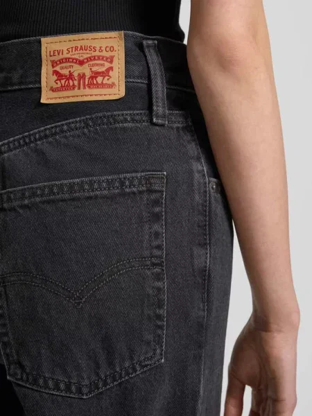 Jeansy o kroju straight fit z 5 Levi's czarne