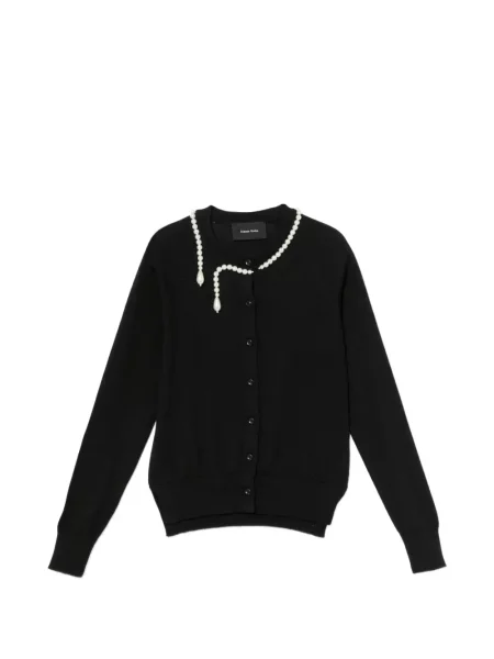 Cardigan Simone Rocha cu perle negru