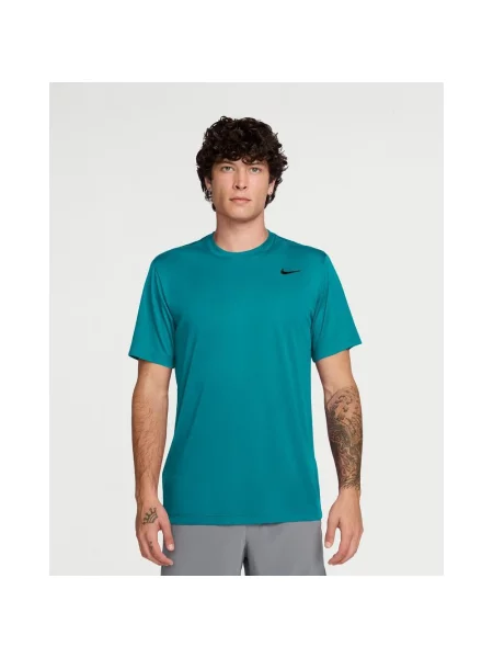 Koszulka z krótkim rękawem Nike Sport Dri-FIT niebieskozielony S niebieska
