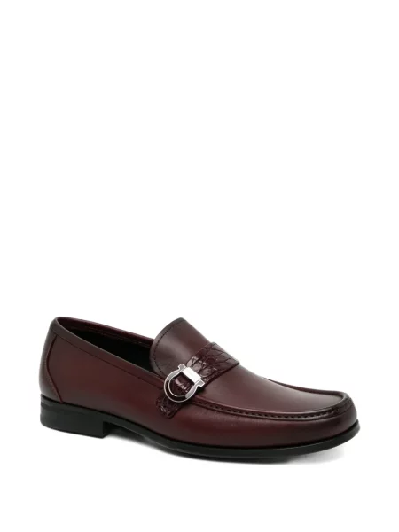 Pantofi loafer Ferragamo din piele roșu