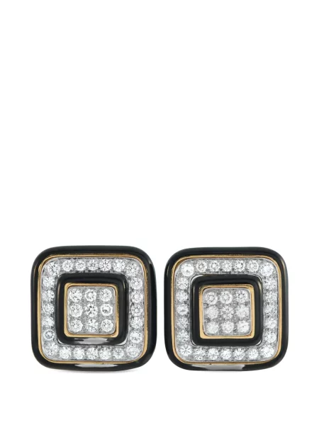 Diamant cercei David Webb auriu