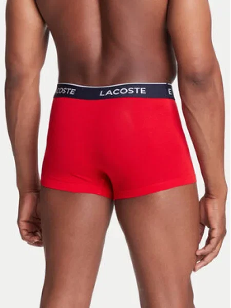 LACOSTE Boxerky námořnická modř / kobaltová modř bílá červená