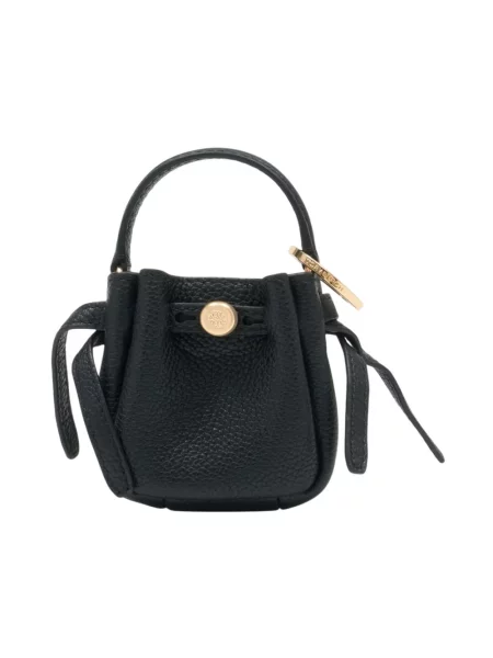 Zawieszka Tory Burch skórzana czarna