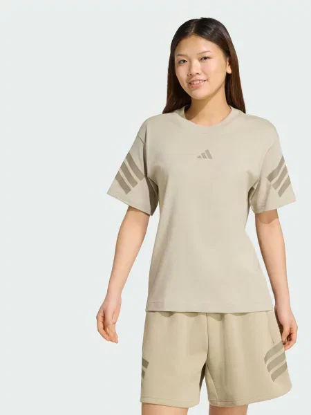 Футболка adidas 3 Stripes коричневий