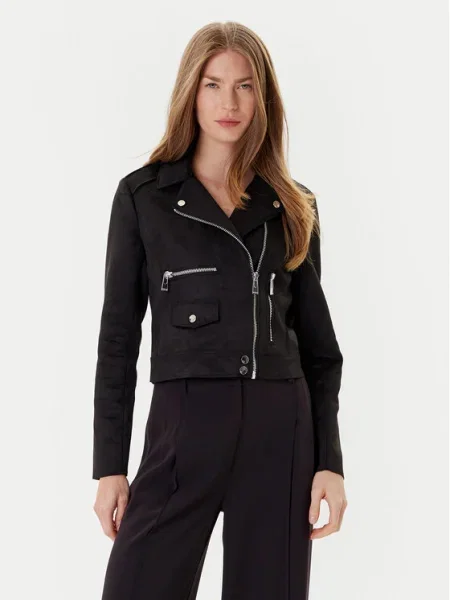 Morgan Geacă din imitație de piele negru