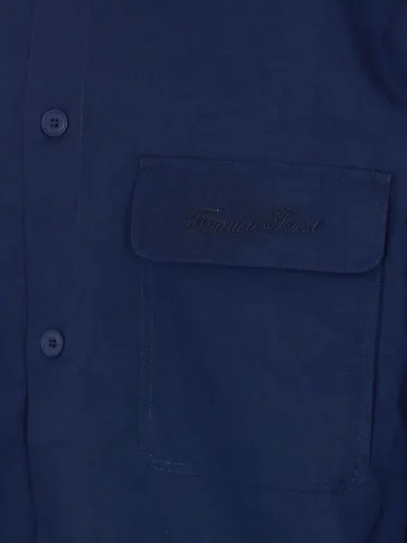 Geacă Family First cu broderie albastru