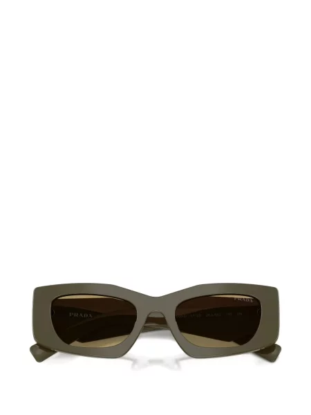 Ochelari de soare Prada Eyewear cu imprimeu geometric verde