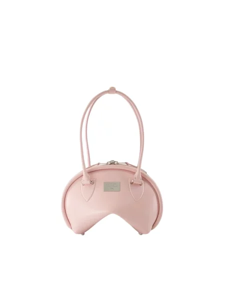 Torebka Acne Studios skórzana różowa