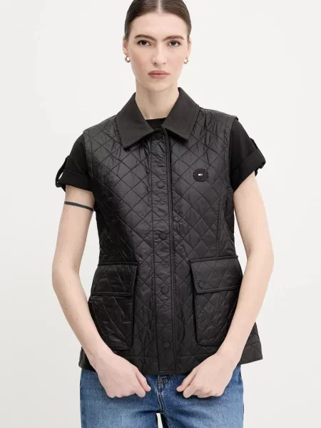 Tommy Hilfiger bezrękawnik przejściowy czarny