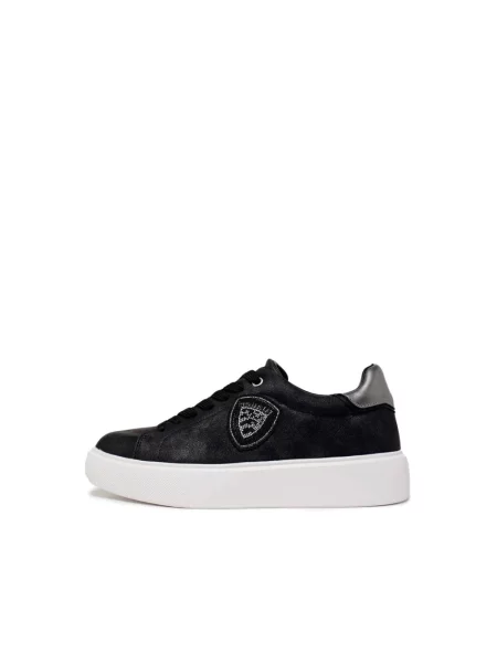 Sneakersy Blauer z nubuku czarne