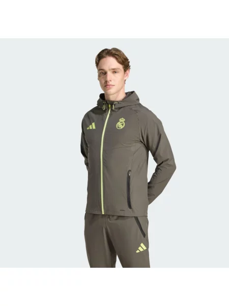 Kurtka Real Madrid Tiro 25 Competition Vis Tech Travel Jacket szara