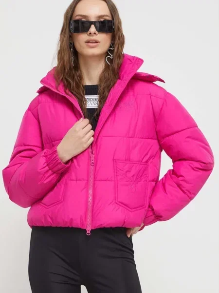 Демісезонна куртка Moschino малиновий