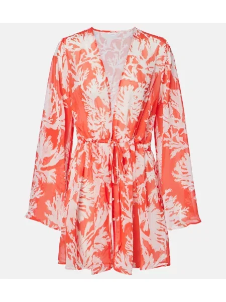 Rochie Alexandra Miro cu model floral alb