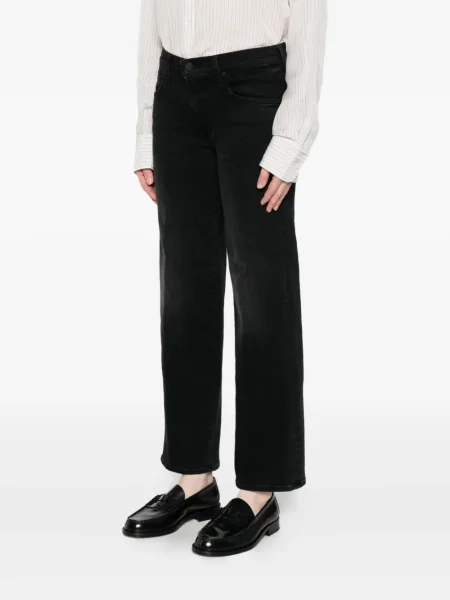 Blugi drepți Mother negru