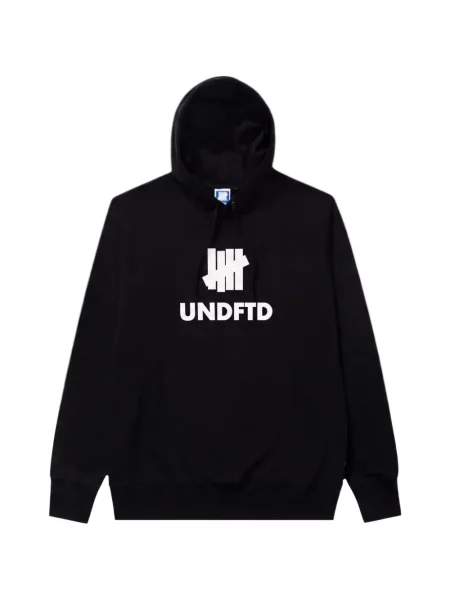 Hanorac cu glugă Undefeated cu imagine negru