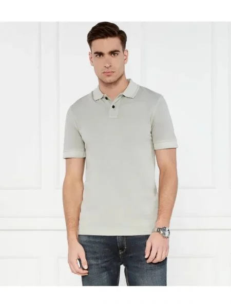 Tricou polo Boss Orange verde