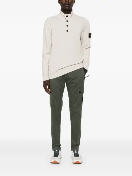 Cargo stiliaus kelnės Stone Island akmenys žalia